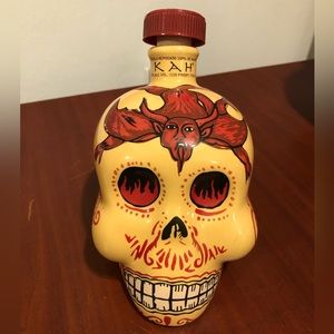 KAH Tequila Skull Bottle-Empty